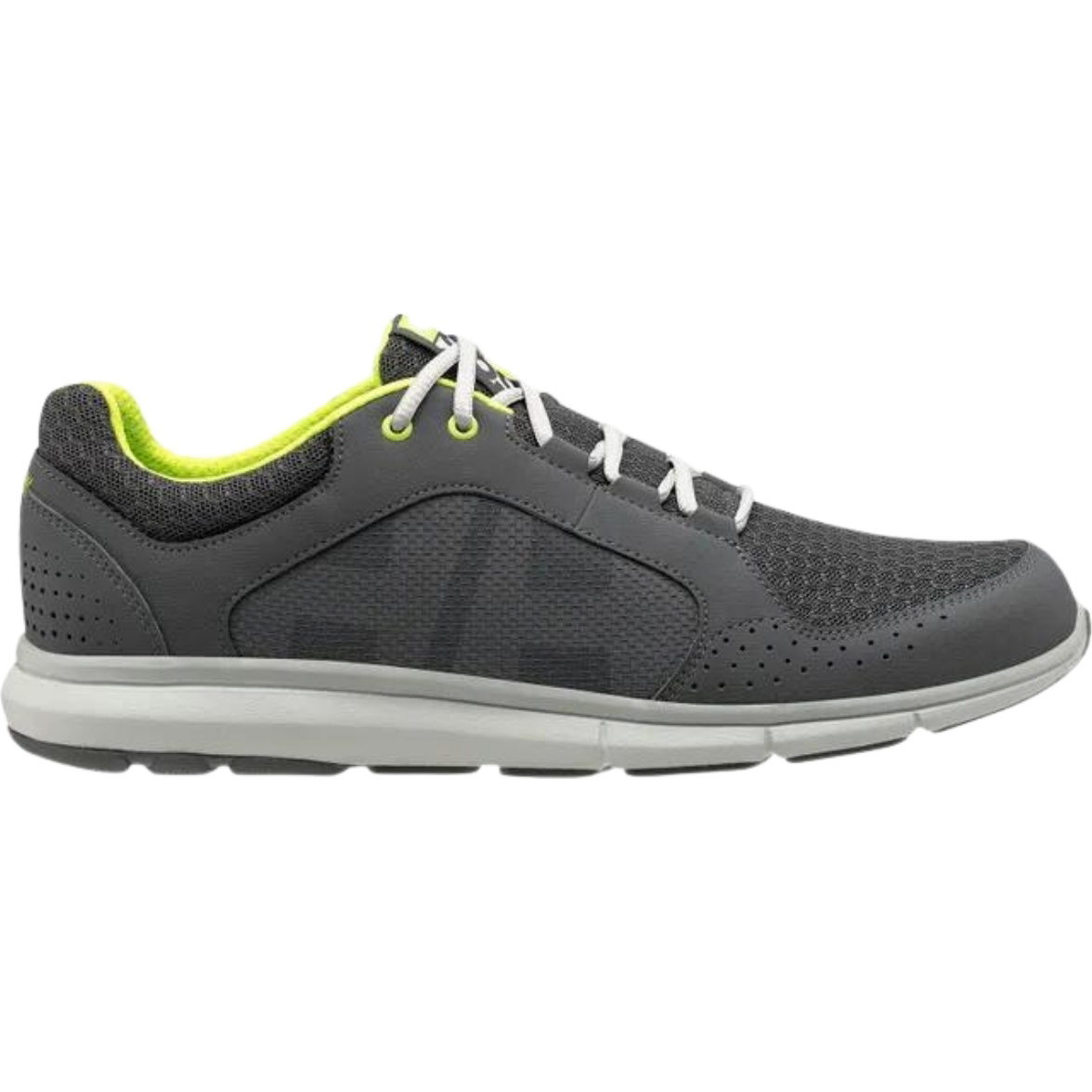 2026 Helly Hansen Mens Ahiga V4 Hydropower Sailing Shoes 11582 - Charcoal / Ebony / Light grey